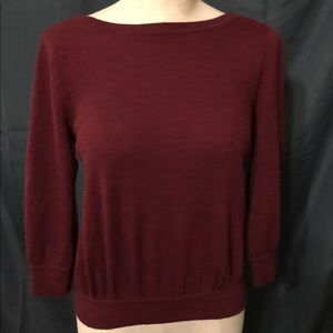 Moda International Size XL Burgundy Sweater